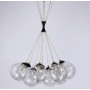 Зображення Підвісний світильник Transparent Bubbles на 9 плафонів з металевою ниткою ИМ Light-Deco 1 