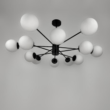 Люстра стельова Light House LNF-17447/12 BK чорна