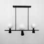 Зображення Люстра стельова Light House LNF-17456/3+3 BK+WT (3 цоколі G9+3 цоколі GU10) чорна з білим плафоном ИМ Light-Deco 