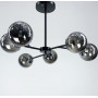 Изображение Стельова люстра в чорному корпусі на 6 плафонів ИМ Light-Deco 7 