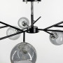 Зображення Люстра на 8 графітових плафонів у чорному корпусі Ø 85 см ИМ Light-Deco 