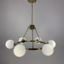 Зображення Люстра Hayes Round на 6 плафонів у латунному корпусі ИМ Light-Deco 3 