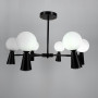 Зображення Люстра стельова Light House LNF-17456/6+6 BK+WT (6 цоколя G9 + 6 цоколя GU10) чорна з білим плафоном ИМ Light-Deco 3 