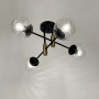 Изображение Люстра потолочная Light House LF-17376/4 TBS+BK+CL черный + латунь, цвет плафона прозрачный ИМ Light-Deco 3 