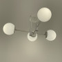 Зображення Люстра стельова в білому корпусі на 4 білих плафони ИМ Light-Deco 