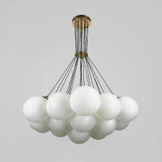 Люстра підвісна Light House LNF-17564/19 GD (цоколь G9) золото з білим плафоном