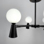 Зображення Люстра стельова Light House LNF-17456/6+6 BK+WT (6 цоколя G9 + 6 цоколя GU10) чорна з білим плафоном ИМ Light-Deco 1 