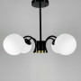 Зображення Стильна стельова люстра на 4 плафони в чорному корпусі ИМ Light-Deco 4 