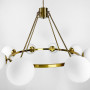 Зображення Люстра Hayes Round на 8 плафонів у латунному корпусі ИМ Light-Deco 1 