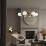 Зображення Люстра Hayes Round на 8 плафонів у латунному корпусі ИМ Light-Deco 7 