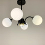Зображення Стильна стельова люстра на 4 плафони в чорному корпусі ИМ Light-Deco 5 