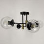 Изображение Люстра потолочная Light House LF-17376/4 TBS+BK+CL черный + латунь, цвет плафона прозрачный ИМ Light-Deco 2 