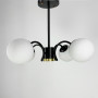 Зображення Стильна стельова люстра на 4 плафони в чорному корпусі ИМ Light-Deco 