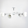 Зображення Стельова люстра Light House LNF-17513/6 WT WT біла з білим плафоном ИМ Light-Deco 