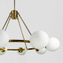 Зображення Люстра Hayes Round на 8 плафонів у латунному корпусі ИМ Light-Deco 4 