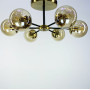 Зображення Люстра стельова Light House LNF-17491/6 AB+BK колір плафону янтарний ИМ Light-Deco 