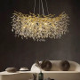 Зображення Вишукана золота люстра DIAMINA з кришталевим камінням Ø 100 см ИМ Light-Deco 