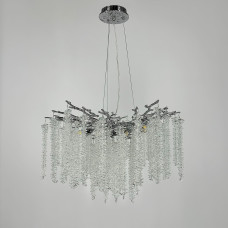 Люстра підвісна кришталева Light House LNF-17434/6P 50см хром (цоколь G9)