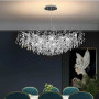Изображение Вишукана срібна люстра DIAMINA з кришталевим камінням Ø 100 см ИМ Light-Deco 1 