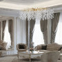 Зображення Видовжена золота люстра DIAMINA з кришталевим камінням ИМ Light-Deco 2 
