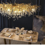 Зображення Видовжена розкішна люстра з скляними підвісами ИМ Light-Deco 5 