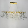 Зображення Видовжена золота люстра DIAMINA з кришталевим камінням ИМ Light-Deco 1 