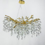 Изображение Вишукана золота люстра DIAMINA з кришталевим камінням ИМ Light-Deco 