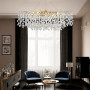 Зображення Видовжена золота люстра DIAMINA з кришталевим камінням ИМ Light-Deco 4 