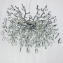 Зображення Вишукана срібна люстра DIAMINA з кришталевим камінням Ø 80 см ИМ Light-Deco 3 