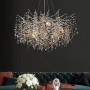 Зображення Вишукана срібна люстра DIAMINA з кришталевим камінням Ø 80 см ИМ Light-Deco 6 