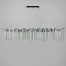 Люстра підвісна кришталева Light House LNF-17434/16P L 150см хром (цоколь G9)