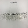 Зображення Видовжена срібна люстра DIAMINA з кришталевим камінням ИМ Light-Deco 1 
