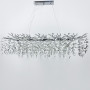 Зображення Видовжена срібна люстра DIAMINA з кришталевим камінням ИМ Light-Deco 