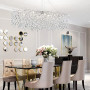 Зображення Видовжена срібна люстра DIAMINA з кришталевим камінням ИМ Light-Deco 5 
