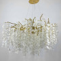 Зображення Золота люстра з білими підвісками у корпусі Ø 60 см ИМ Light-Deco 