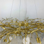 Зображення Золота люстра з білими підвісками у корпусі Ø 60 см ИМ Light-Deco 1 