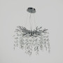 Зображення Вишукана срібна люстра DIAMINA з кришталевим камінням Ø 50 см ИМ Light-Deco 
