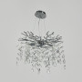Зображення Вишукана срібна люстра DIAMINA з кришталевим камінням Ø 50 см ИМ Light-Deco 3 