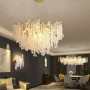 Зображення Золота люстра з білими підвісками у корпусі Ø 100 см ИМ Light-Deco 2 