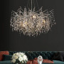 Зображення Вишукана срібна люстра DIAMINA з кришталевим камінням ИМ Light-Deco 10 