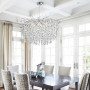 Зображення Вишукана срібна люстра DIAMINA з кришталевим камінням ИМ Light-Deco 8 