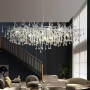 Зображення Видовжена люстра із кришталевими крапельками 120х60 см ИМ Light-Deco 3 