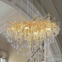Зображення Люстра в корпусі золото зі скляними підвісами Ø 80 см ИМ Light-Deco 1 