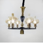 Зображення Класична підвісна люстра з 7 янтарними плафонами ИМ Light-Deco 3 