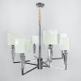 Зображення Класична хромова люстра з квадратними абажурами ИМ Light-Deco 5 