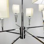 Зображення Класична хромова люстра з квадратними абажурами ИМ Light-Deco 3 