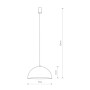 Зображення Купить Подвесной светильник Nowodvorski 6777 Hemisphere E27 1x60W IP20 Bl ИМ Light-Deco 1 