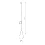 Зображення Купить Люстра Nowodvorski 9747 Cable blac/copper E27 1x60W IP20 Bl ИМ Light-Deco 2 