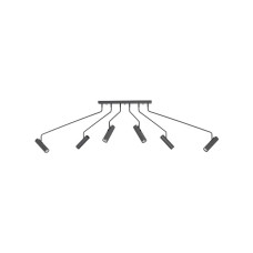 Люстра Nowodvorski 6498 Eye super GU10 6x10W IP20 Gr колір графітовий