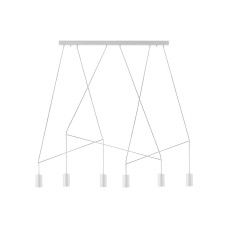 Люстра Nowodvorski 9674 Imbria GU10 6x35W IP20 Wh колір білий
